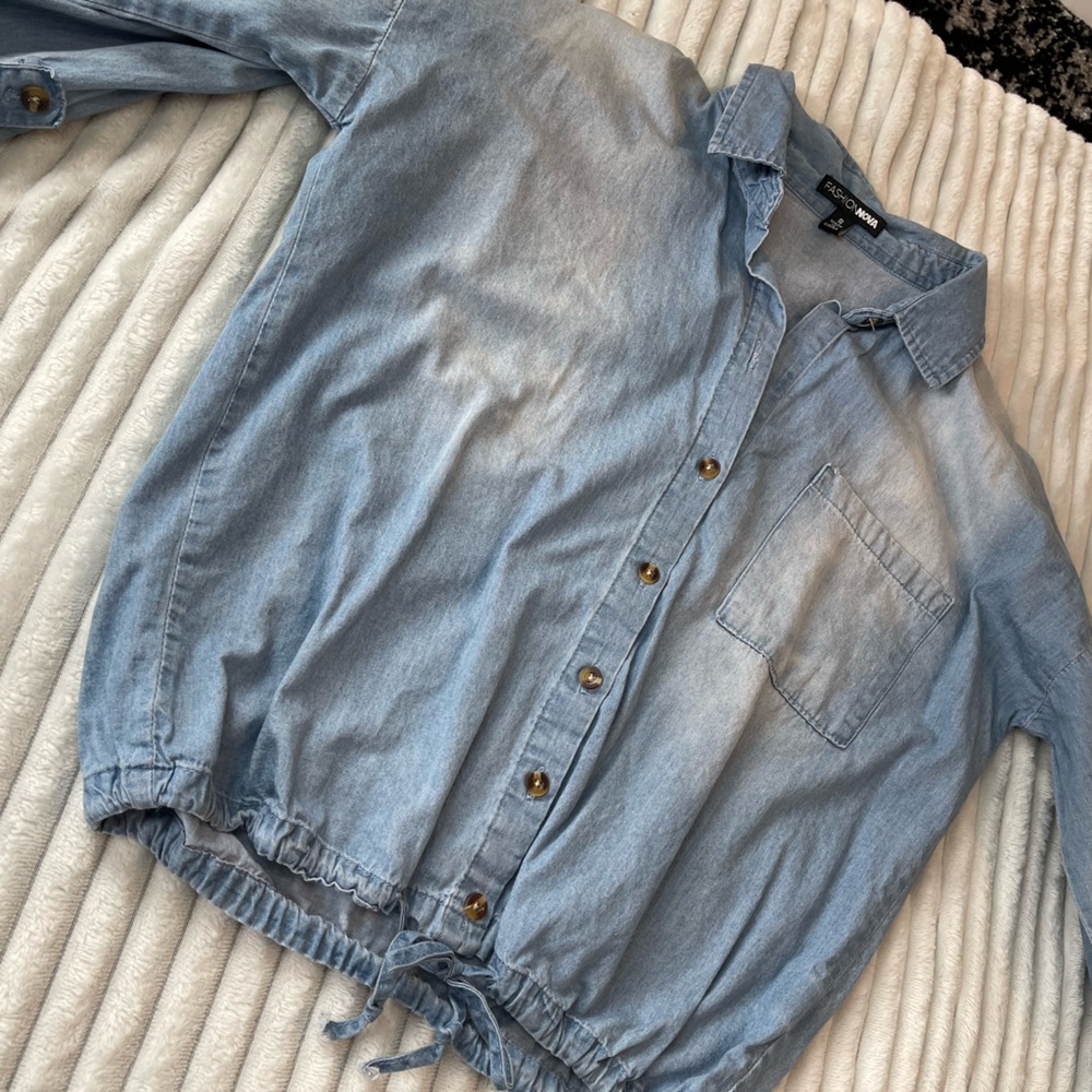 Jean blouse